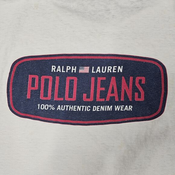Vintage Polo Jeans Co Tshirt Large 90s Preppy Retro Ralph Grunge Streetwear Y2K - Picture 6 of 14